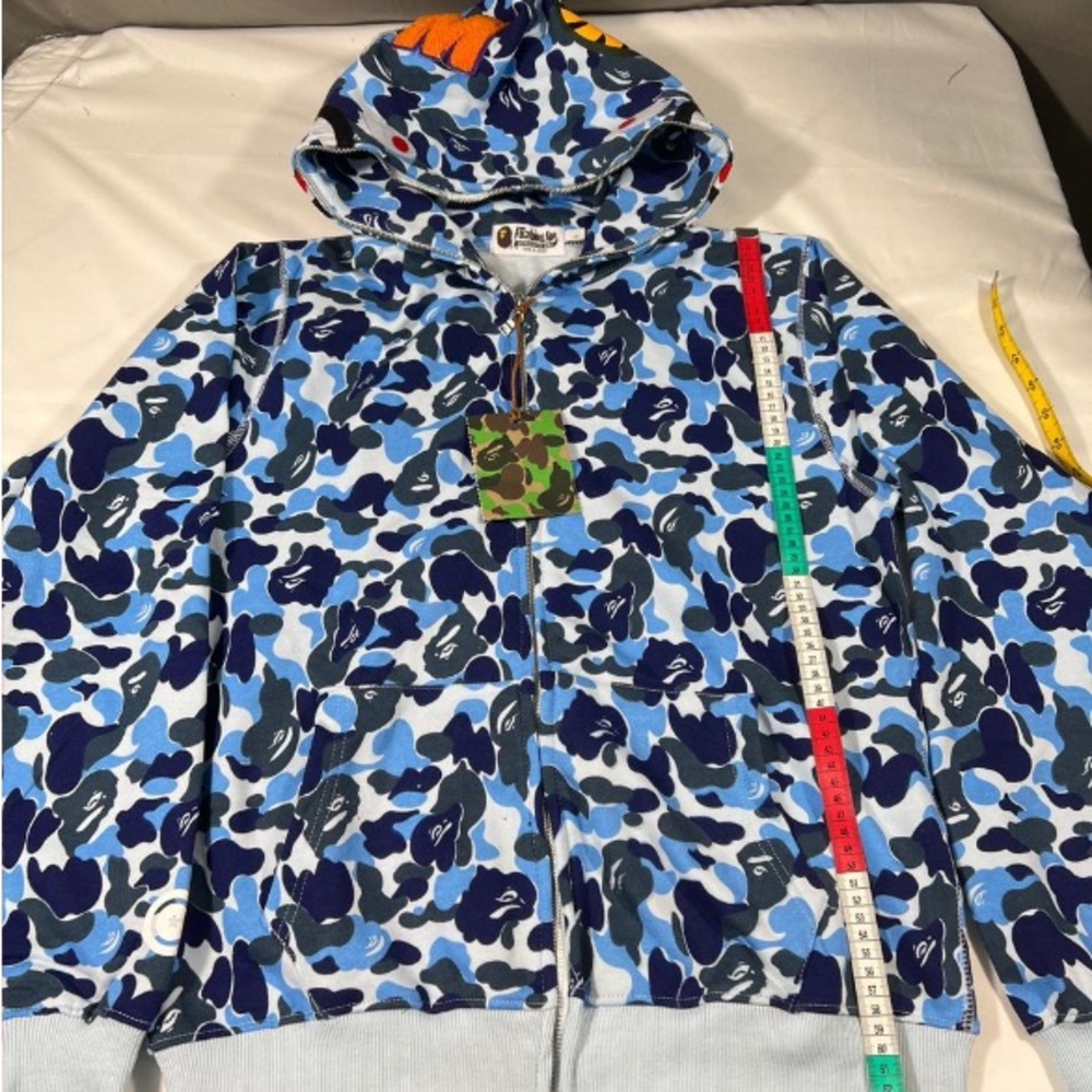 Bape Kids Blue Camouflage Jacket